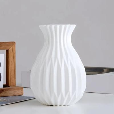 Yousheng Plastic Flower Vase Minimalist Modern Floral Plants Holder Container Home Office Living Room Table Centerpiece Decorative Vase Ornament