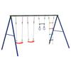 Swing Set with Swing Seats Trapeze Bar and Rope Ladder