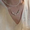 S925 Sterling Silver Niche Design Sense Gypsy Multi-Wear Method To Pull Snake Bone Necklace Korean Sweater Chain