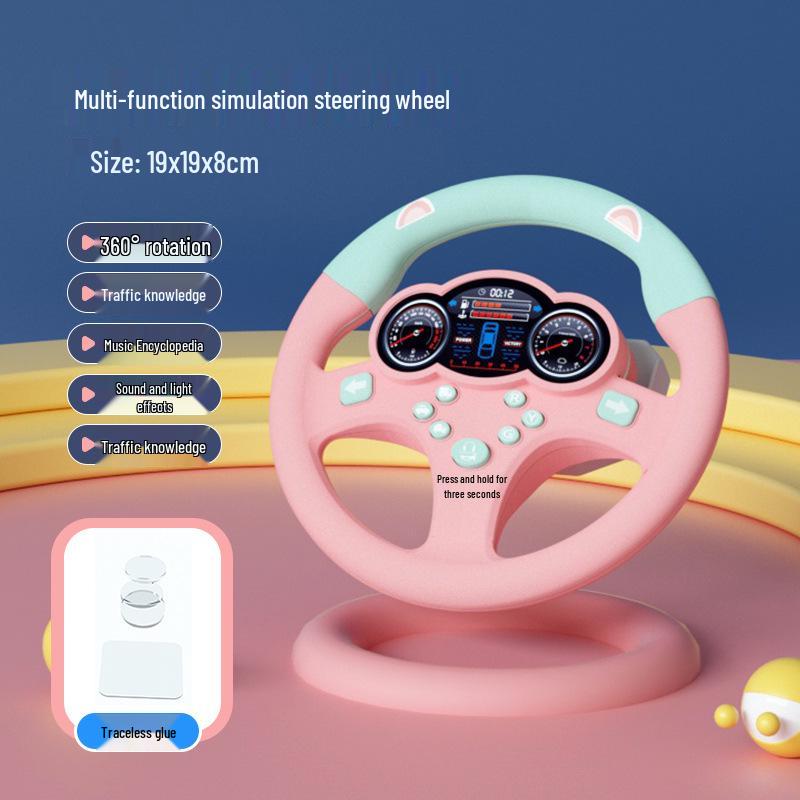 Children's Steering Wheel Toy - Simulated Driving Experience & Educational Fun