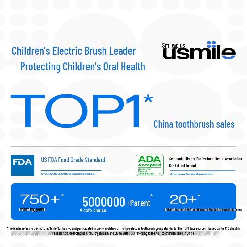 usmile Q20 Kids Digital Electric Toothbrush CN Plug (adapter Included)