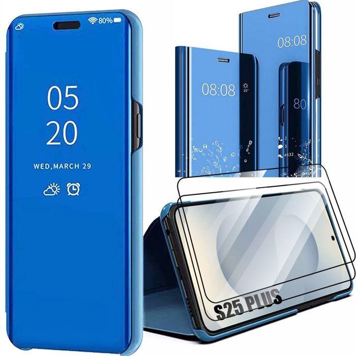 Coque de protection - BOOLING - Samsung Galaxy S25 Plus - Clear View - 2 Verres Trempés - Antichoc
