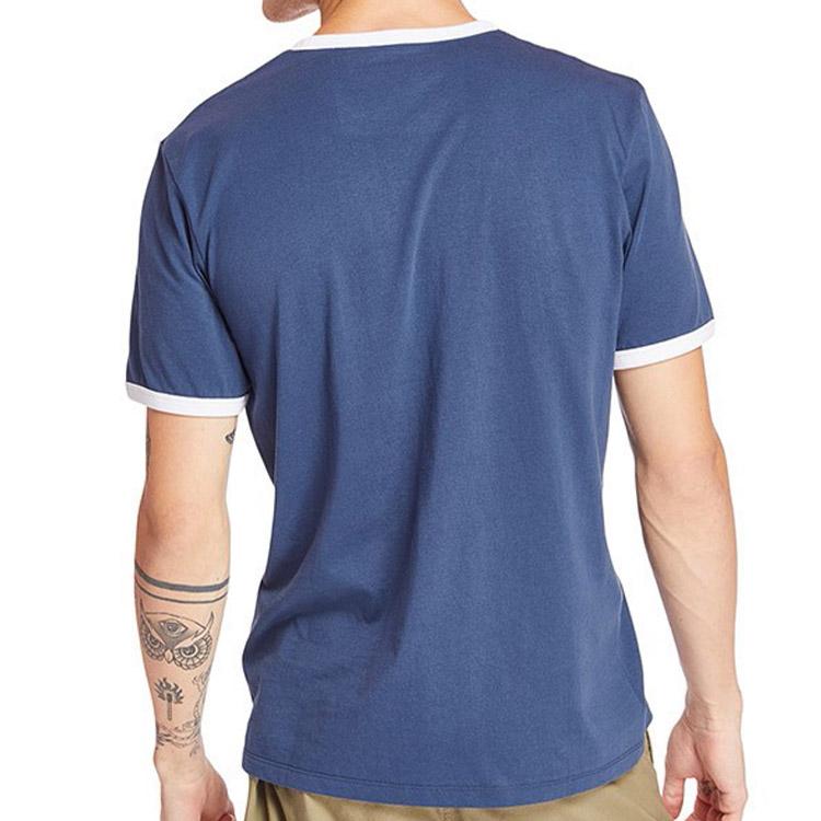 Timberland Casual Round Neck Printed Short Sleeve T-Shirt Men Tops Blue A2B86288