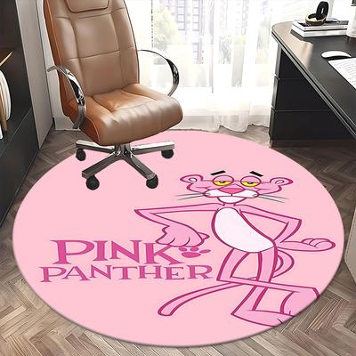 Pink Panther, Chair Mat Round Rug Office Carpet, Non Slip, Suitable for Living Rooms, Bedrooms,Decor1205788a