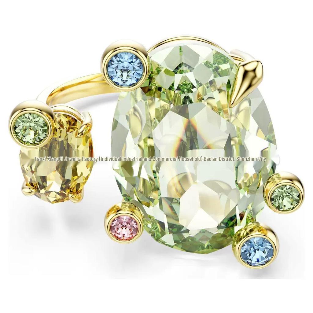 Idyllia Flower Dopamine Jewelry Set: Necklace, Bracelet, Earrings, Ring with Austria Crystals