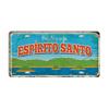 Vintage BRAZIL Landmark License Plate Rio De Janeiro Metal Sign City State Decorative Car Plate Bar Pub Garage Club Wall Decor