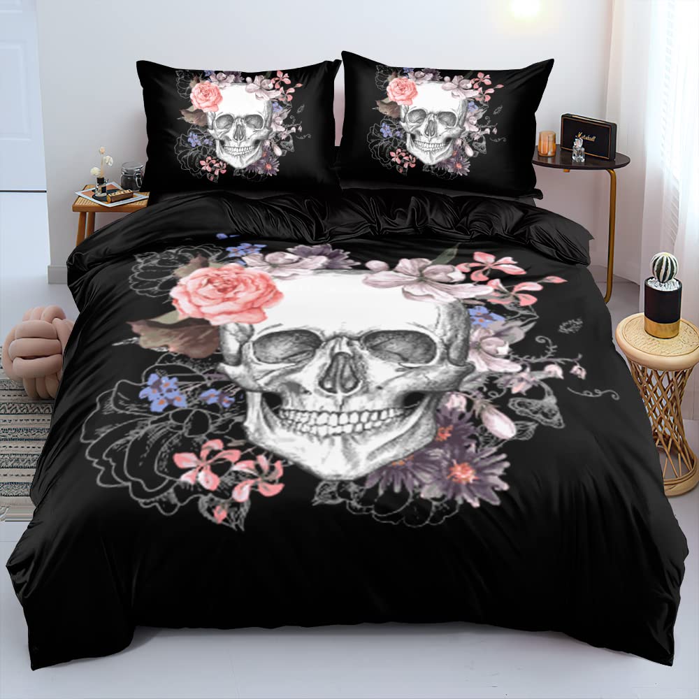Rose Duvet Cover Sets Lightweight Comforter Cover For Boys Girls Children Teens Bedroom Decor Queen King Size With 2 Pillow Case