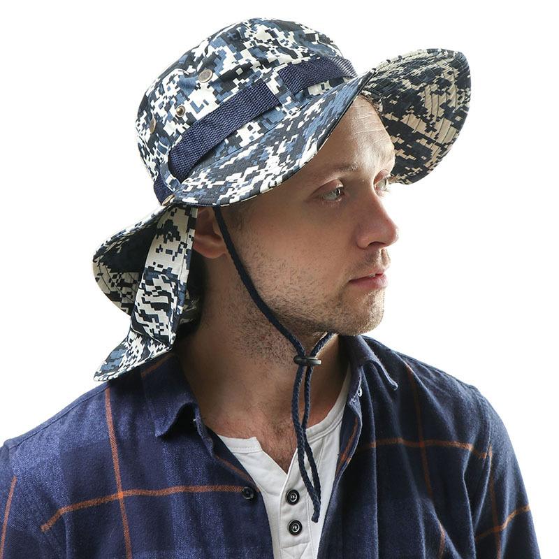 

2025 spring and summer men s and women s outdoor sunscreen hats sunscreen bucket hats shawl outdoor hats average size