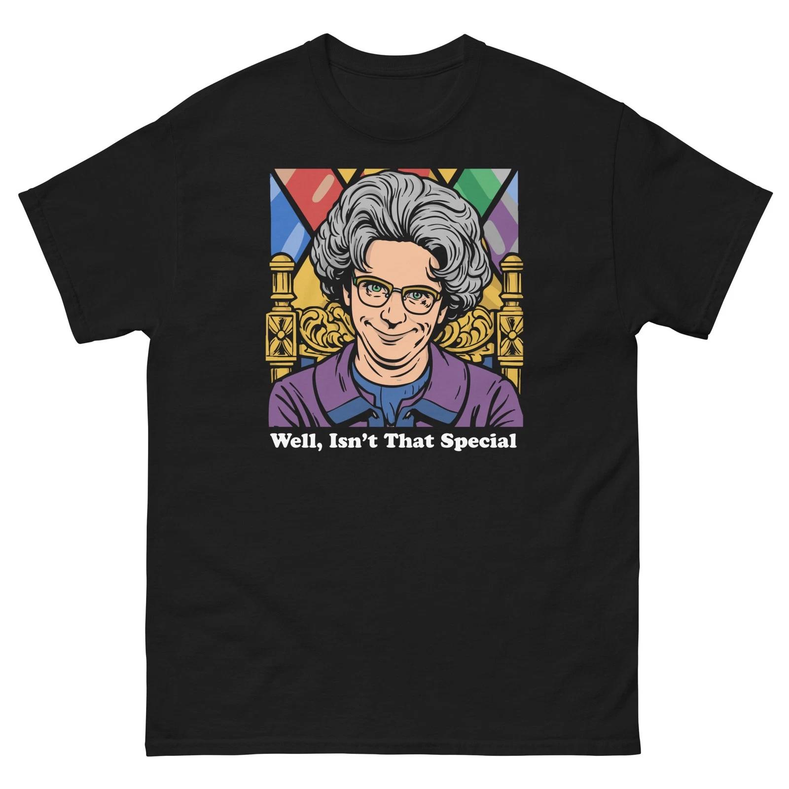 

Church Lady Isn t That Special Black Graphic 100% Cotton T-shirt Mens Tees Top Unisex classic tee 2XL