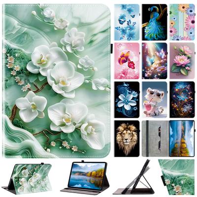 PU Leather Tablet Case for Apple iPad 10.2 (2019)-11 Styles! Durable,with 2 Stand Slots,Pencil Holder & Card Slots,Flexible TPU Back Cover