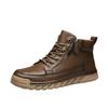 Autumn and Winter New Outdoor Leisure Men's Large Size Martin Boots Fashion Trend Versatile Thick-soled Zhongbang Men's Boots