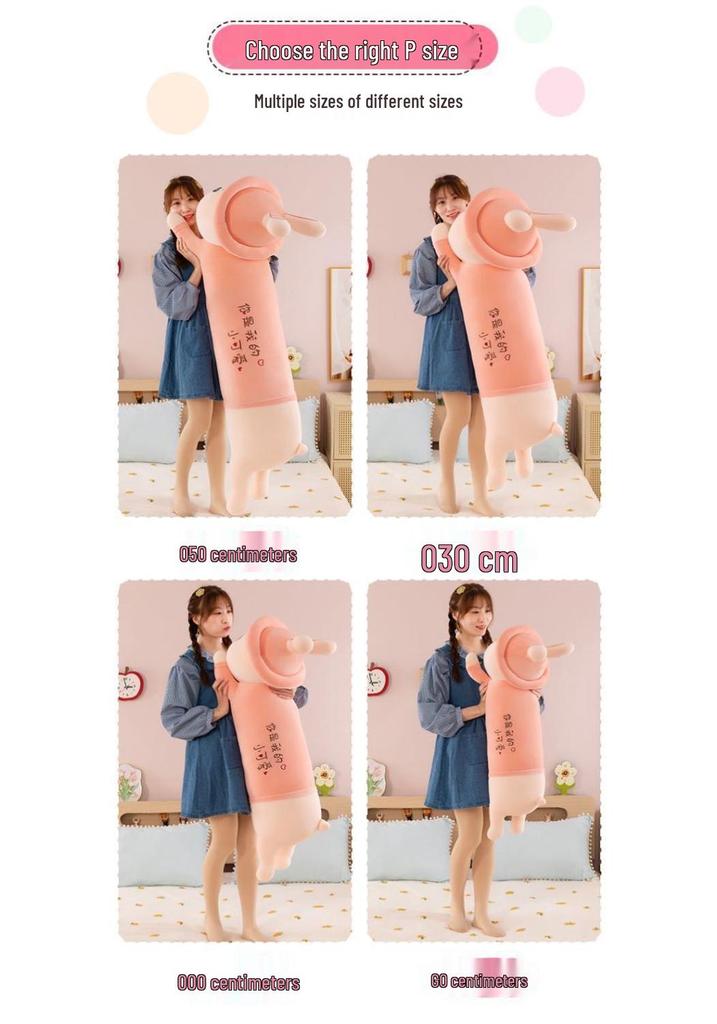 Large Plush Rabbit Hug & Sleep Pillow for Girls - Bedtime Companion Doll