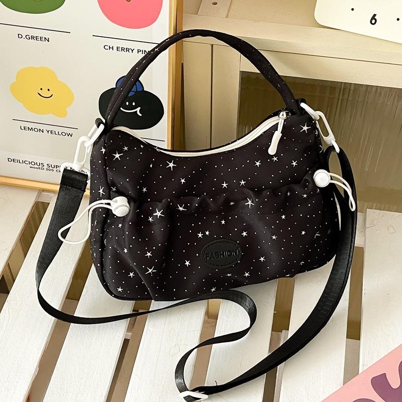 Schoolbag star bag women's 1011 new trend casual fashion canvas bag multi-functional commuter large capacity tote bag