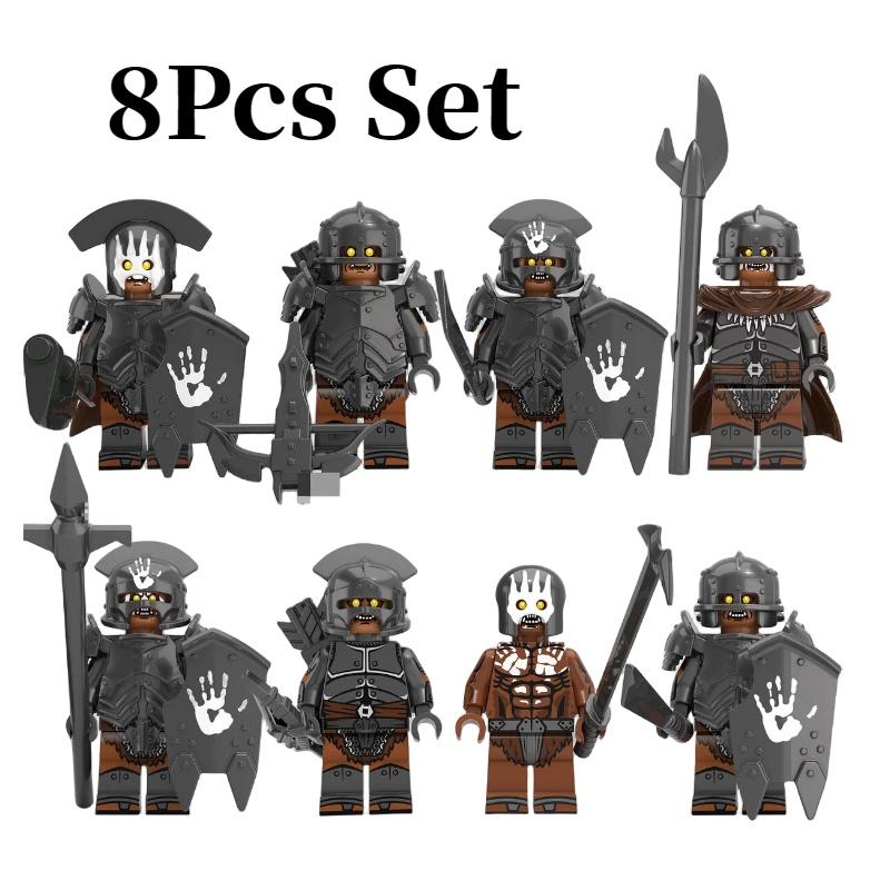 Kt1033 Magic Lord Mini Figure Series Powerful Orc Xp254-261 Children's Educational Building Toy