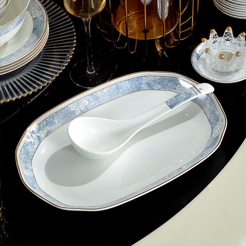 Tanghui 50-Piece Tangshan Bone China Dinnerware Set