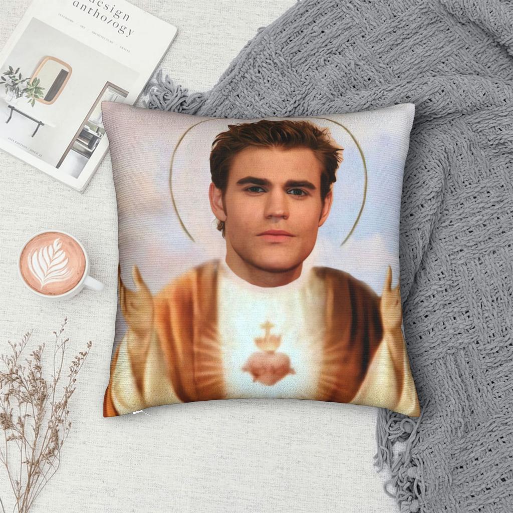 The Vampire Diaries Stefan Salvatore Pillow Case Vintage Pillow Cover Soft Pillowcases For Sofa Home Decoration