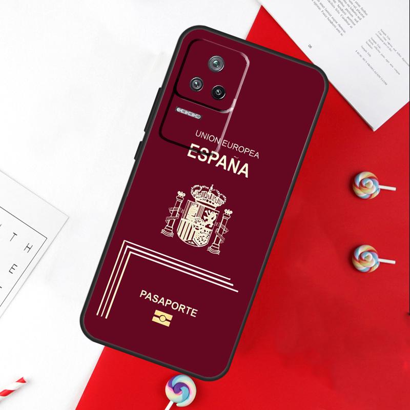 Algerian Russia Spain Passport Cover For Xiaomi 15 Ultra 13 14 11T 12T 13T 14T Pro POCO X7 Pro X3 X5 X6 M6 F5 F6 Pro Case