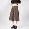 New Trend, Spring and Summer Casual Pants Men's Solid Color Simple Fashion High Waist Thin Wide Leg Suit Pants Lazy Ins