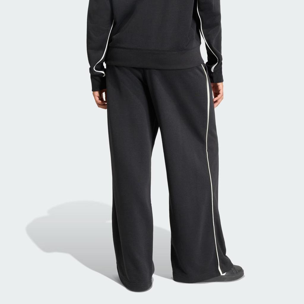Adidas Women Essentials French Terry High Waist Open Hem Track Pants Core Black KC3933