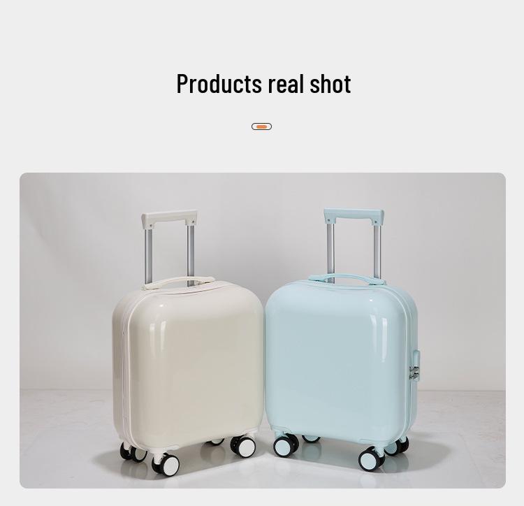 18" Godisfärgad Lättviktig Kabinväska med Tysta Hjul och Teleskophandtag för Barn