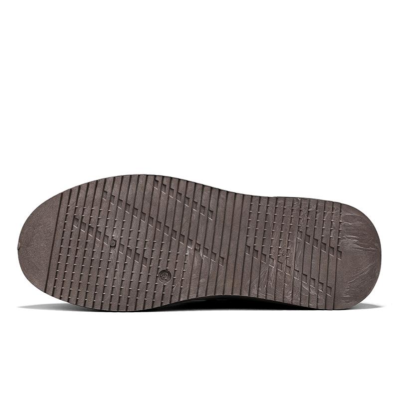Fashion Men's Flat Shoes Running Sports Shoes with Thick Velvet and Warm Leather Shoes Fashionable and Versatile Casual Hiking Sports