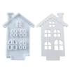 Svícen Snow House Silikonová forma Epoxidová pryskyřice Formy na svíčky Sádrový svícen Forma Domácí dekorace Forma