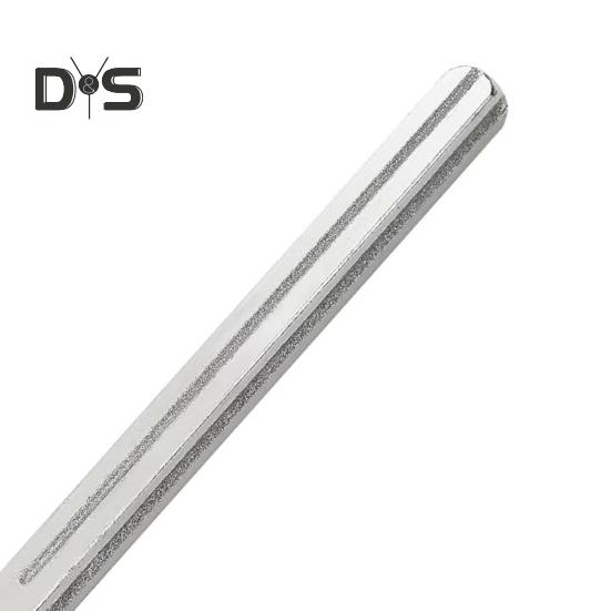 Guitar Fret Crowning File Mini Guitar Fret End Dressing File Wood Handle Luthier Repair Tool for Guitar Bass Ukulele Banjo