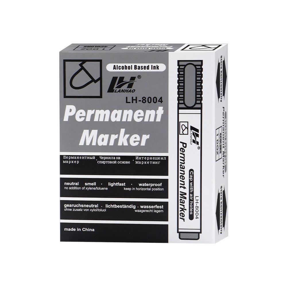 3mm Waterproof Oil-Based Large Tip Marker - Fade-Resistant, Non-Erasable, Convenient Large Capacity Pen