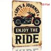 Vintage Motorcycle Metal Sign Wall Decor Life Is A Journey Home Art Poster