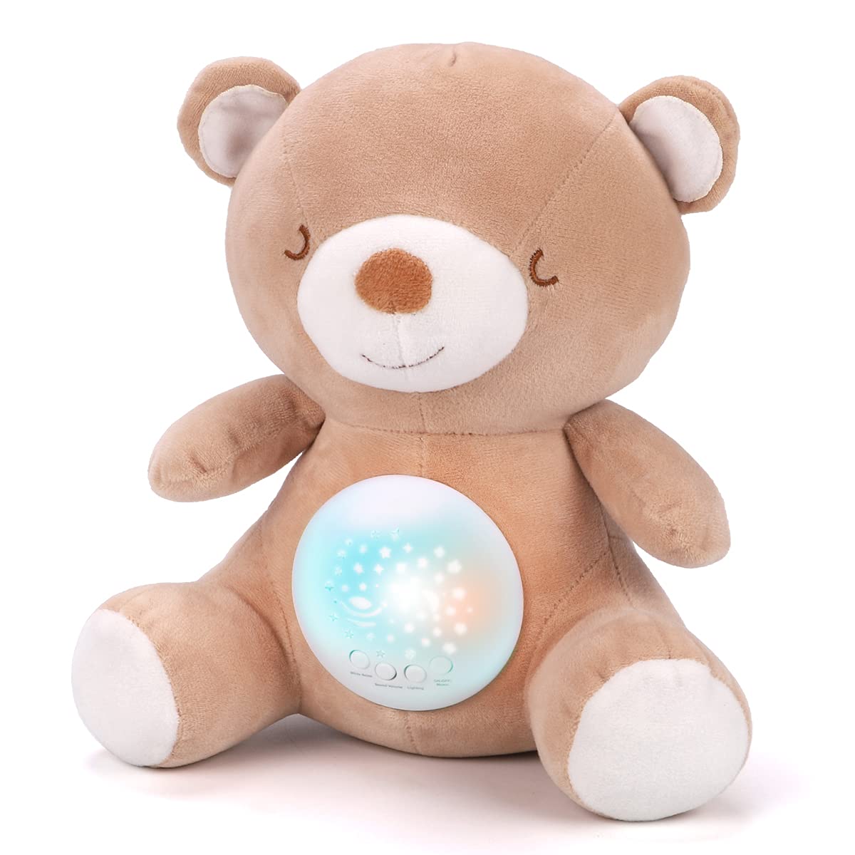 

KaeKid Игрушка для сна Детская игрушка Белый шум Музыкальная шкатулка Планетарий Для дома Машина для индукции сна Плюшевый мишка Игрушка для новорожденного 1 год Детский душ