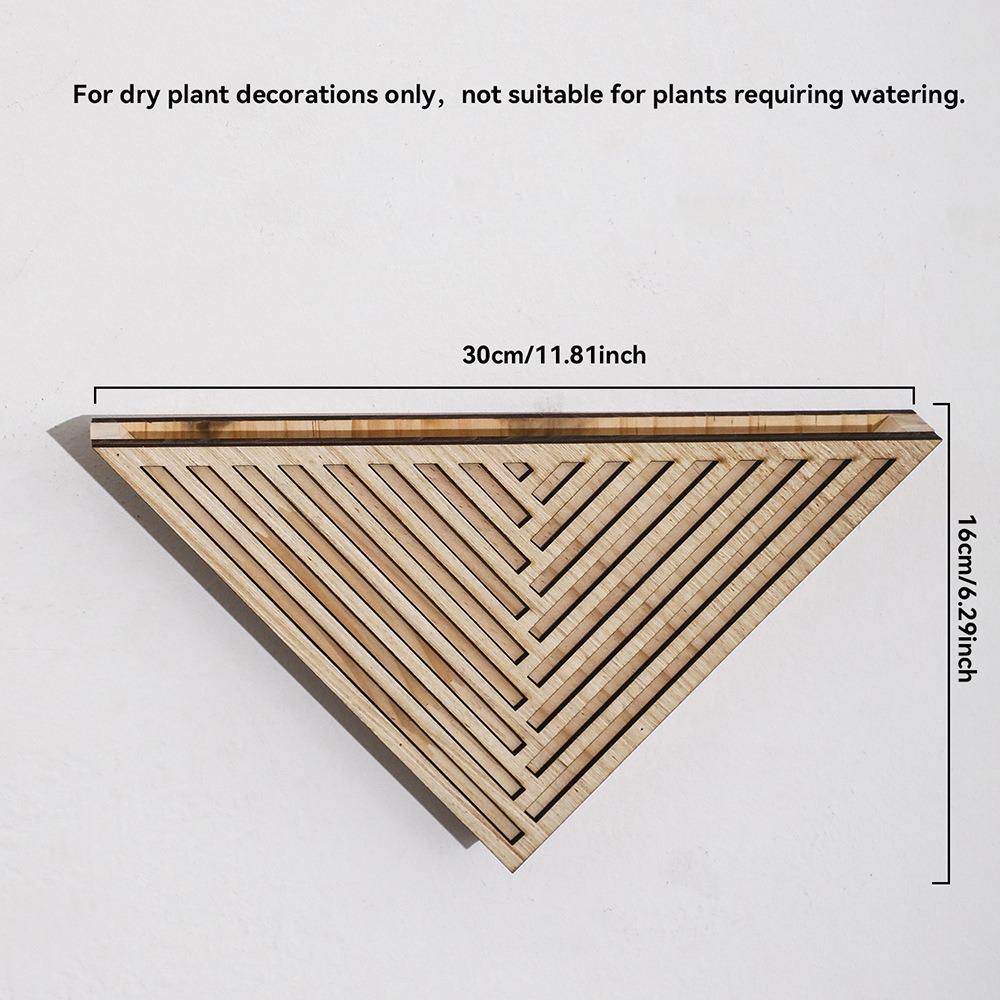 

Wooden Material Wood Wall Planter Geometric Design Geometric Flower Pot Balcony Style 1