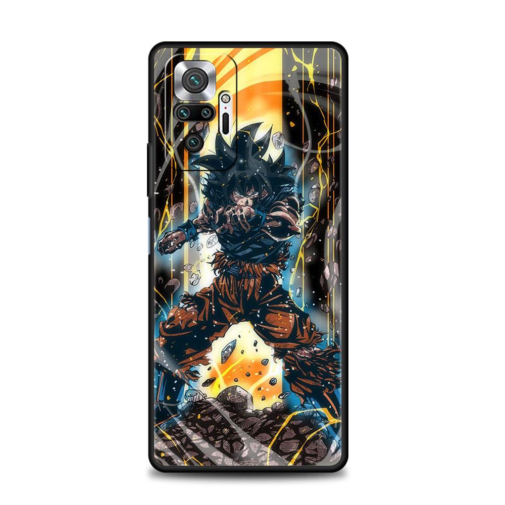 Handyhülle für Xiaomi Redmi 9C 9 K40 9A 10 Note 9S 9 10 8 11 Pro Plus 7 8T 9T 11T 11E 5G Handy Coque Mächtige Dragonballs