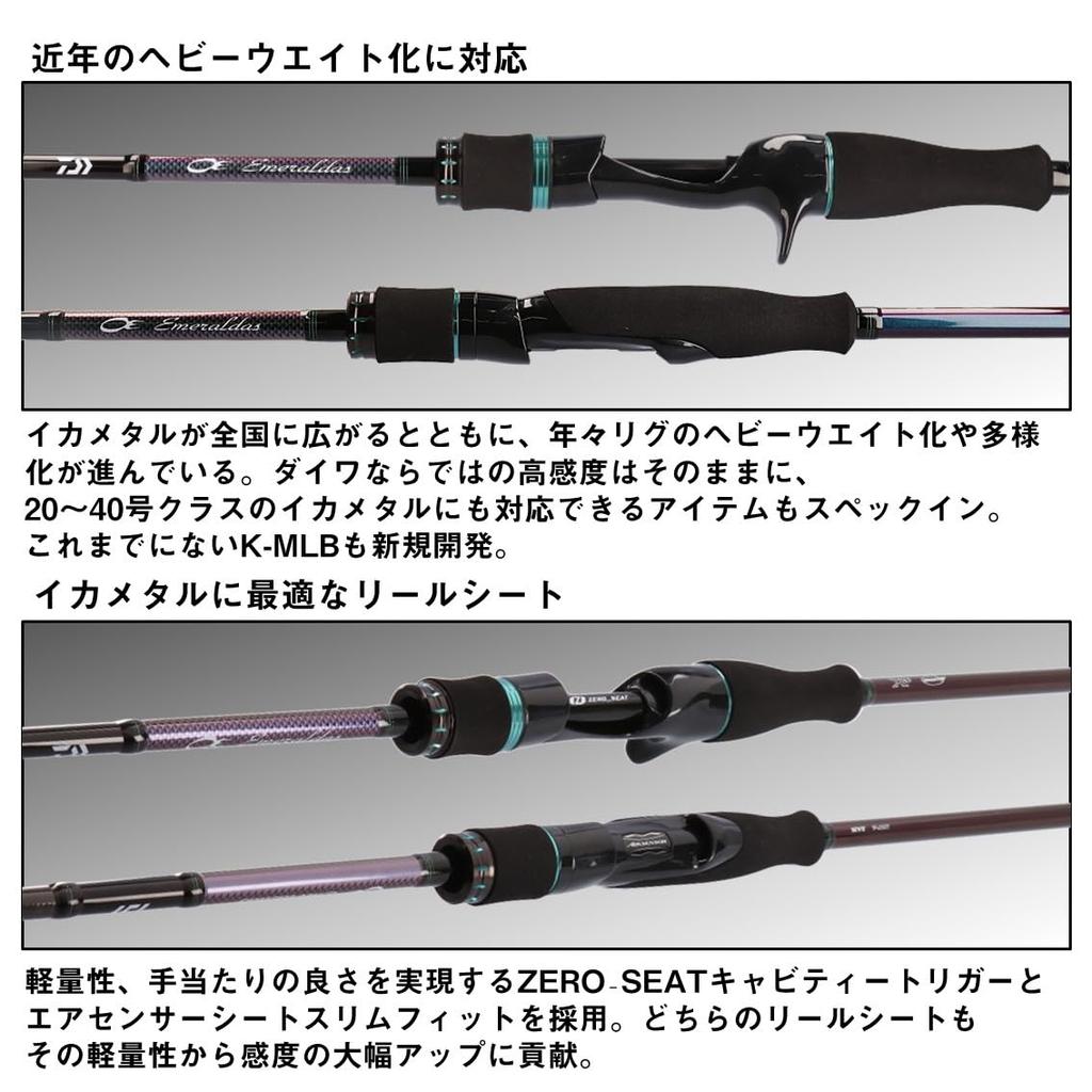 Daiwa Squid Metal Rod EMERALDAS MX IKAMETAL N65LB-S/W