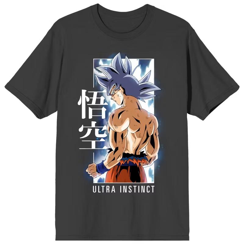 2026 Summer Dragon Ball Goku Ultra Instinct TShirt Unisex Women Kids Retro Anime Graphic Tee Casual Cotton Streetwear Hip Hop Tops S