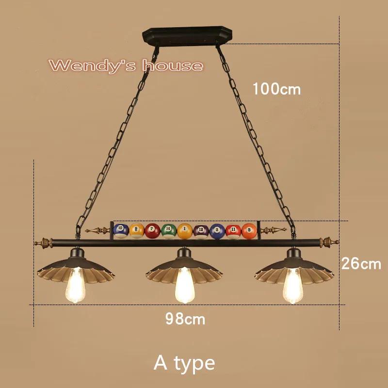 

Американские ретро люстры лампы ресторан бар бар магазин одежды бильярд бильярдный стол украшения креативные светильники