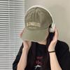 Retro Baseball Cap Female Embroidered Letters Peaked Cap