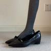 Retro High-heel Commuting Shoes for Women - Pointed Toe, Elegant Style, Single Shoe