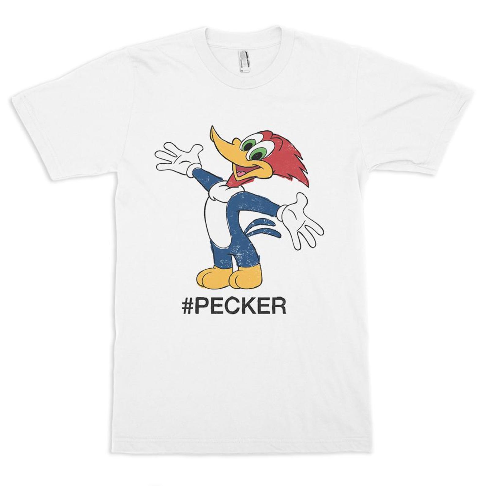 Woody Woodpecker Pecker T-Shirt, Men s Women s Sizes L