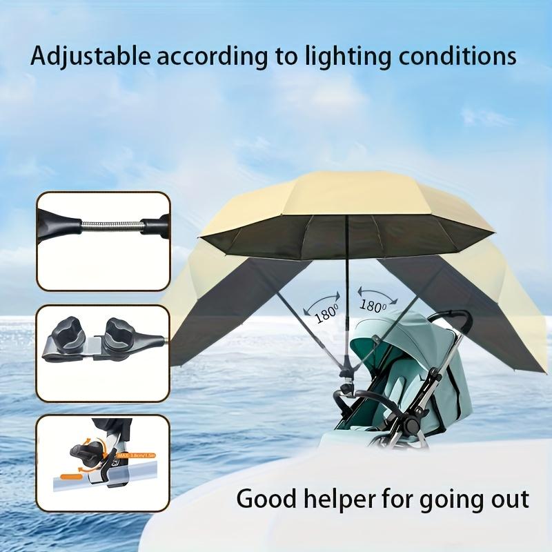 85cm Clip-on Uv Umbrella Baby Cart Parasol 2 in 1 Baby Stroller Umbrella for Sun Shade Rain-proof Baby Stroller Accessories Gift