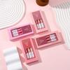 3Pcs/set Multi-color Matte Lip Gloss Non-stick Cup Long Lasting Lipstick Liquid Non-fading Lip Glaze Lip Gloss