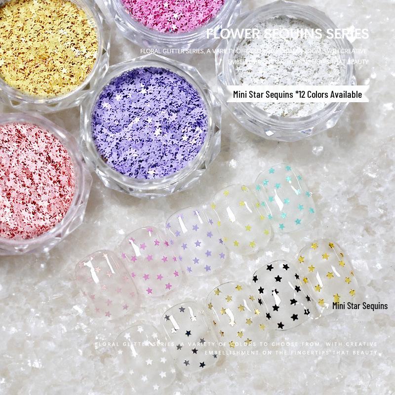 

Five-Pointed Star & Heart Nail Art Glitter Sequins – Fairy Decoration