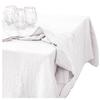 Nappe rectangle en gaze de coton 150 x 250 cm Gaia blanc
