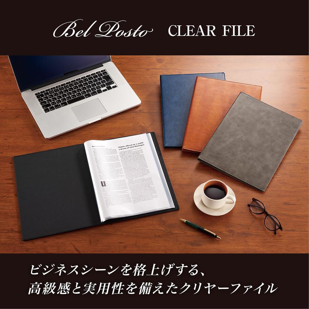 Sekisei Bell Post Clear Navy Arquivo, Azul, BP-5810-15