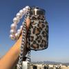 Chubby Rhinestone Insulated Tumbler with Pearl Strap