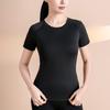 Nuodingxiu Mesh Short Sleeve Sports Yoga Top