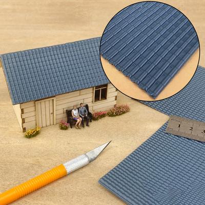 Simulation Tile Tile Sheet DIY Decoration Grey Blue Model