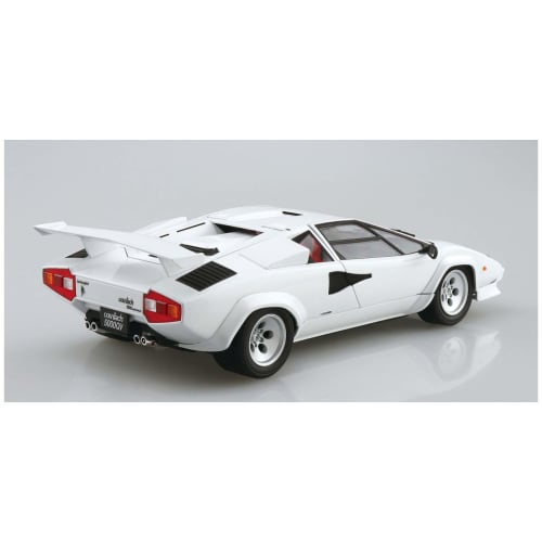 Aoshima Bunka Kyozai 1/24 The Supercar Series No. 9 1985 Lamborghini Countach 5000QV Plastic Model