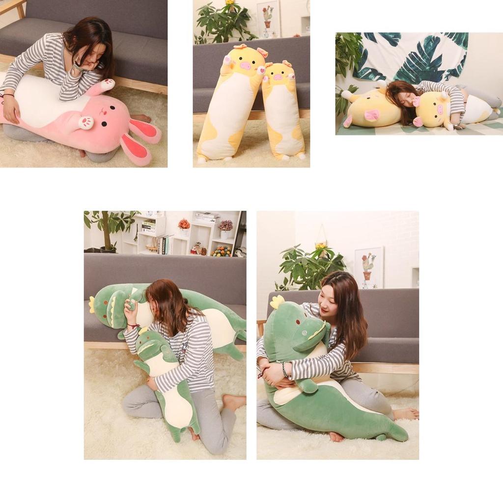 Cute Cartoon Animal Soft Plush Long Pillow For Total Enveloping Comfort