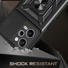 For Xiaomi Redmi Note 12 Pro 5G Kickstand PC+TPU Phone Case Slide Push Pull Camera Lens Protection Cover