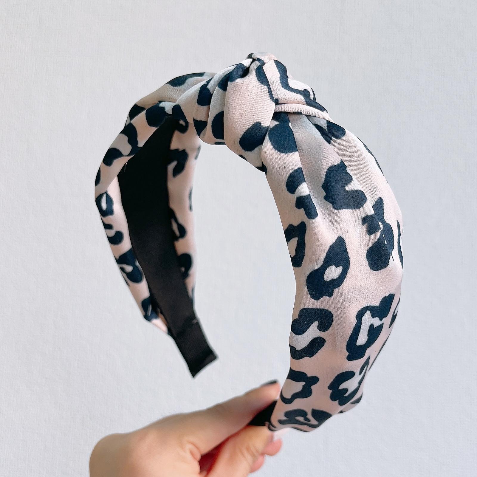 

PROLY Новая Мода Женская Повязка для Волос Леопардовая Цветочная Повязка на Голову Узел По центру Классический Головной Убор Для Взрослых Аксессуары для Волос